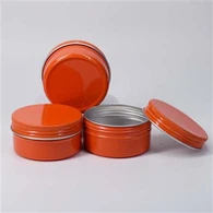 Narančaste aluminijske posude od 5 ml s poklopcem na navoj